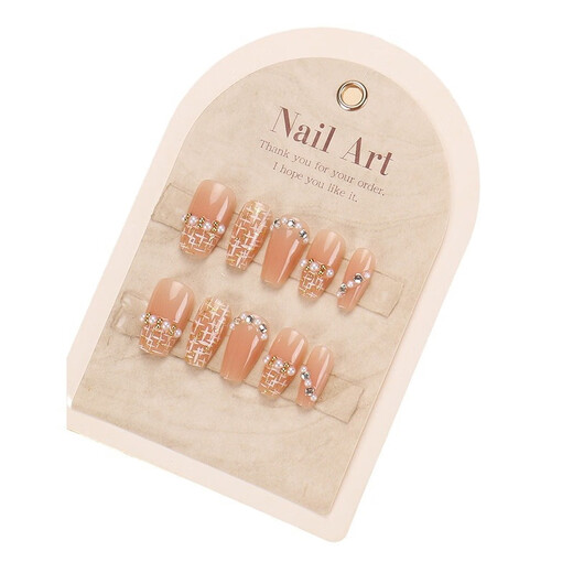 Meine sieben Tage Little Red Book handgezogene Rüstungen Großhandel Kurzer Nackt Smile Nagelkunst Nagelplatte Fertiger Nagel Patch gefälscht bis 1047 Crystal Purple Butterfly Phototherapie Klebstil