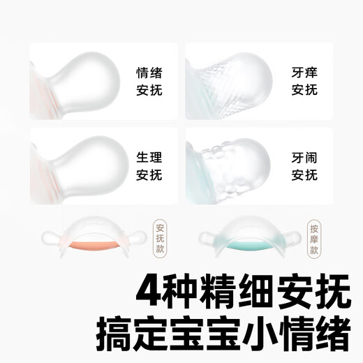 Garkoko Teether Baby Teething Mushroom Massage Soothes Small Month-old Baby Anti-eating Hand Bite Teeth 0-3-6 Months 2 Pack