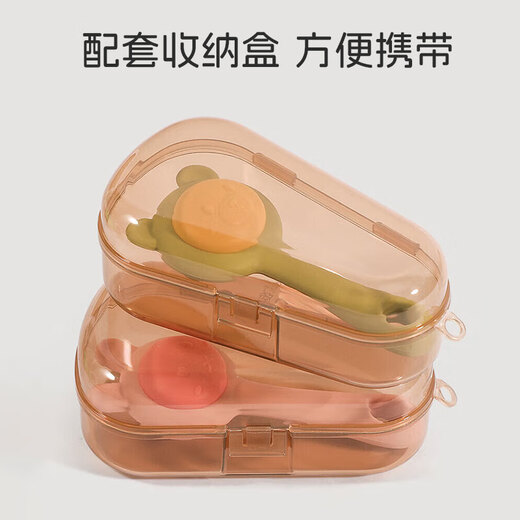Dr. Ma baby teething glue hand bell silicone baby can grind teeth and bite the toy green
