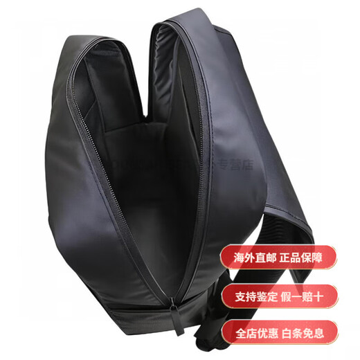 新秀丽（Samsonite）字母徽标大容量商务休闲旅行 织物 书包背包双肩包 常规 男款 黑 基础装(包+吊牌)