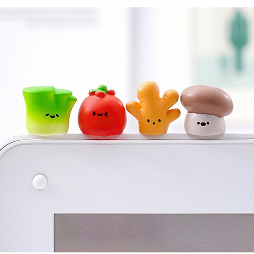 
GUYES mini cute cartoon vegetable system computer desktop Chinese workstation office desk small ornaments decorations Mengzi vegetables set 11