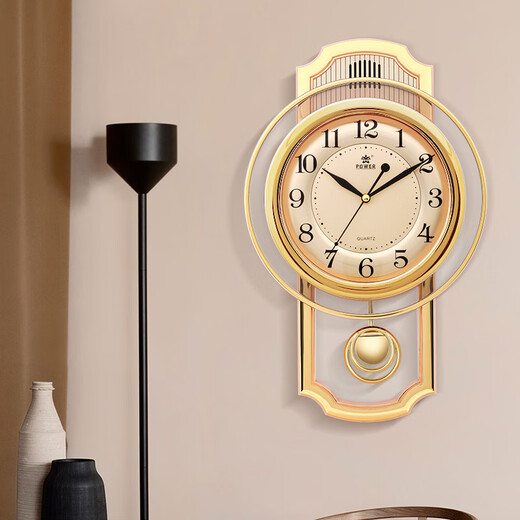Changxinda quartz horloge murale salon 2025 punch-libre bawang music mur horloge salon mode pendulum horloge salon [programme de contrôle de la musique] 6173a music-inregistrement du temps swing plat (27