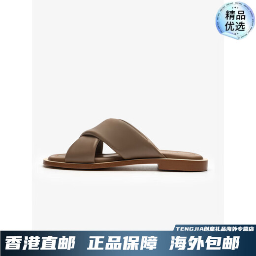 Le Saunda (Le Saunda) [Weiches Brot] Sommer Neues echtes Leder flacher Farbelbekin trägt einzeilige Sandalen Frauenschuhe 12801 Weiß WTK 35