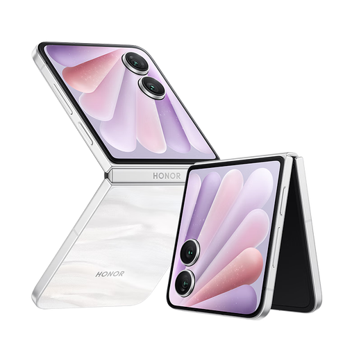 Honor Magic V Flip2 Small Folding Screen National Subsidy AI 200 Million Photo Selfie 5500mAh Qinghai Lake Battery 12+512 Moon Shadow White Photo 5G Mobile Phone