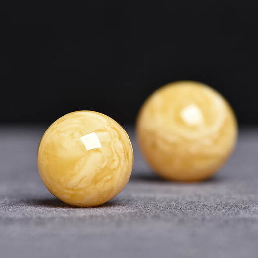 Zhio Raw Ore Russie Matière Bénége d'abeilles Grande perle ronde Perles simples Vajra Bodhi Mause Bracelet Bracelet Perles Pendant CollarBone Pergère avec des perles Env. 18,9 mm numéro 9273 Certificat de terre terrestre