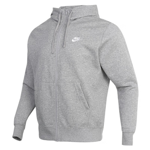 耐克（NIKE）官方 舰店夹克男女 25夏季新款运动休闲卫衣防风针织情侣上衣外套 灰色/情侣款单件/晒图退10 S (165/84A)