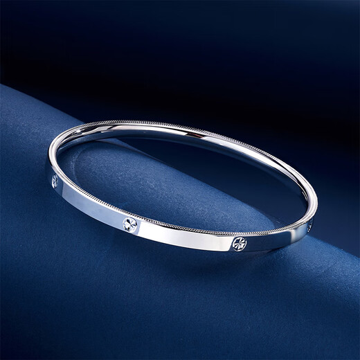 Meluxe PT950 platinum bracelet jewelry platinum bracelet birthday gift for girlfriend and wife, about 13.05g-54mm
