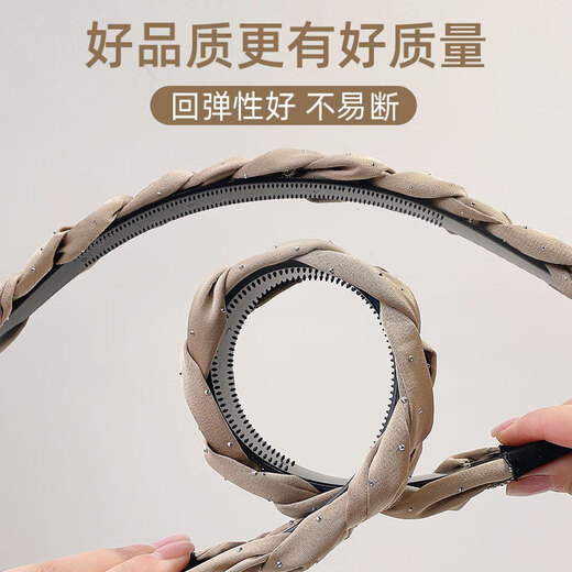 Dingjing headband light luxury women's 2025 new hairpin wide-brimmed headband practical and high-end going out headwear birthday gift