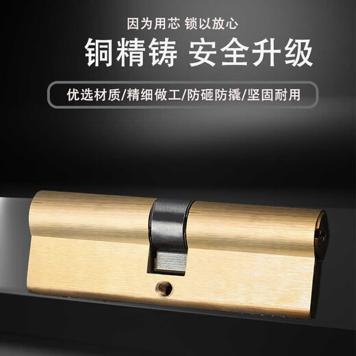 Hudun anti-theft door lock core entry door steel door stainless steel door universal copper lock core rental house decoration AB lock DT90P