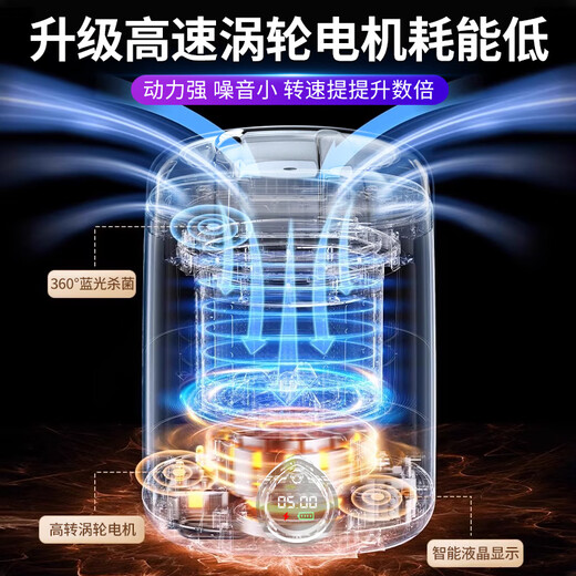 Xiaomi Buyi mini underwear washing machine special all-in-one machine for washing socks and underwear, small wireless portable laundry, plug-in model, no installation + LCD digital display + 2 large cleaning