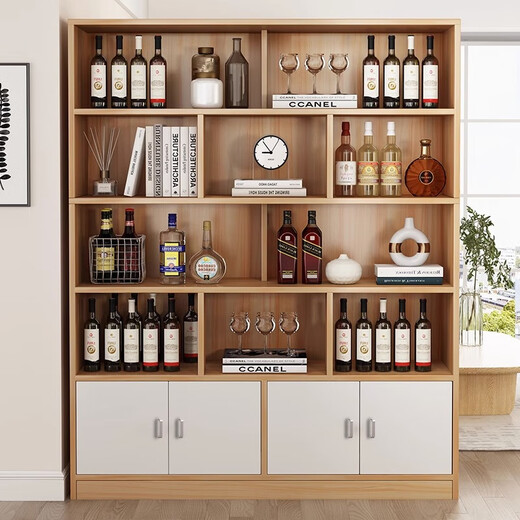 OHNEOHNE Red Wine Cabinet Display Cabinet Living Room Partition Display Rack Wine Rack Tea Household Wine Cabinet Floor Cabinet Display Tobacco Cabinet Container Collection Add to Purchase Post Pictures Contact Customer Service and Get 5 Yuan