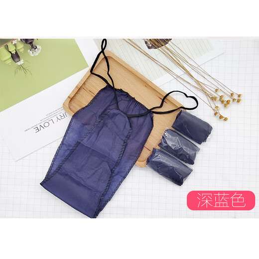 Disposable thong women's underwear, non-woven sweat steaming T-shaped pants, nail bottoms, butt therapy, large size hospital use, 50 pieces, blue individually packaged, one size fits all