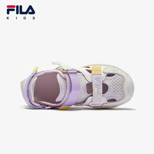 Fila Fila Children's Shoes Sandals 2025 Summer New Antibacterial Anti-Slip Outdoor River Tracing Shoes for Men and Women Adults Lavender/Mist Powder-OT 34