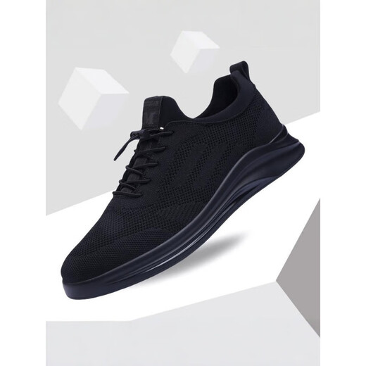 KLWP International High-end Men's Shoes Summer 2025 New Breathable Mesh Trendy Anti-odor Casual Shoes Men's All-match Korean Running Sports Shoes Red Leather 9852 38 Standard Sports Shoes Size