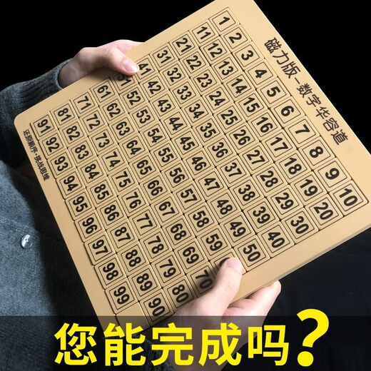 
ONEVAN Digital Huarongdao Children's Puzzle Development Toys Sliding Passage Puzzle Kindergarten Primary School Student Parent-Child Interaction 15 Grains of Cherry Blossom Powder (No Magnetic)