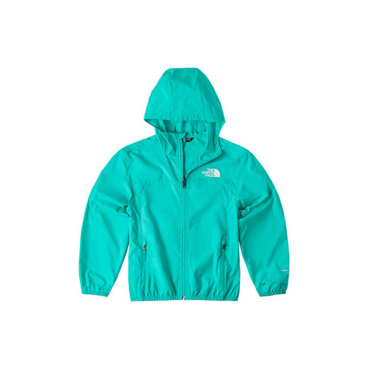 北面北面THE NORTH FACE 纯色防紫外线防风连帽防晒服 蓝色儿 蓝色 XS
