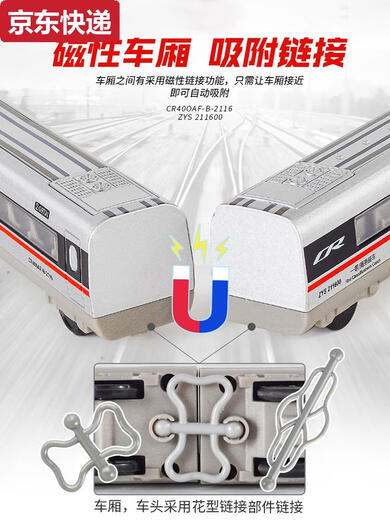 Yunmao High-speed Railway toy train remote control alloy Fuxing EMU model toy simulation Harmony children electric boy charging set remote control version Fuxing 3+ station