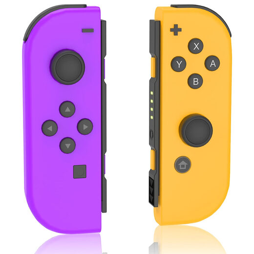 Jingdong Express Game Controller Joycon Suitable for Nintendo Motion Sensing Vibration NS Two-person Switch Wireless Domestic Animal Forest OLED Game Jet 3 High Configuration Classic Purple Orange Supports Motion Sensing | Vibration