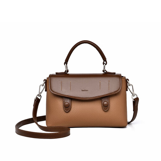 New brand simple small square bag bags women's bag lightweight crossbody bag small handbag niche handbag mud camel color