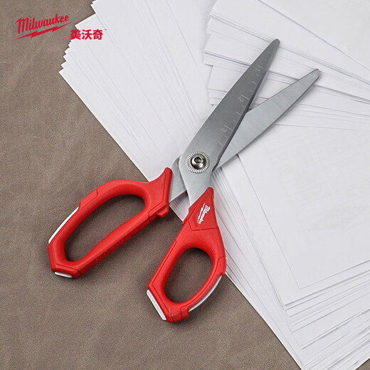 Miwaki imported scissors for industrial use high hardness sharp stainless steel scissors 230mm with scale