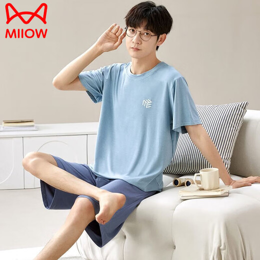 Catman (Miiow) Herren -Pyjama Sommer 2025 Neue Lose und Shorts für Außenbekleidung Shorts Plus Size Casual Home Clothing Anzug für Frauen 6624 L