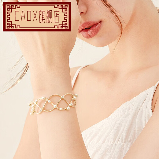 CAOX bracelet forest style Internet celebrity bracelet pearls and stars girl bracelet Japanese and Korean simple rose gold jewelry gold