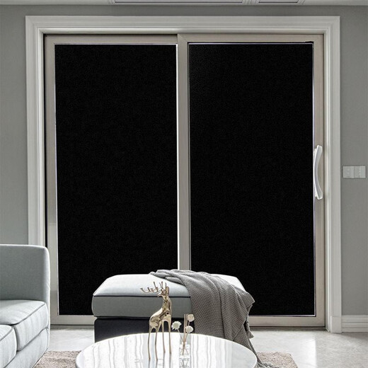 Erzhi Selbstklebendem Cellophan verdickte schwarze Filmfenster Aufkleber Leuchtdichte Wärmeisolierung Film Haushalt wasserdichte helldichte schwarze Sonnenschutz leichte Sicht 9930 cm breit*