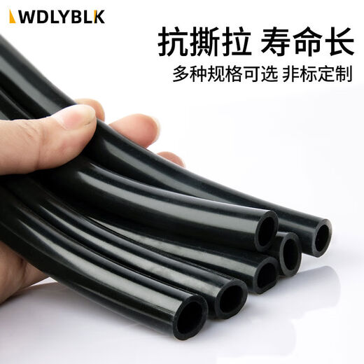 整卷黑色硅胶管耐高温水管有弹性抗老化工业级硅橡胶软管定制 8*12130米