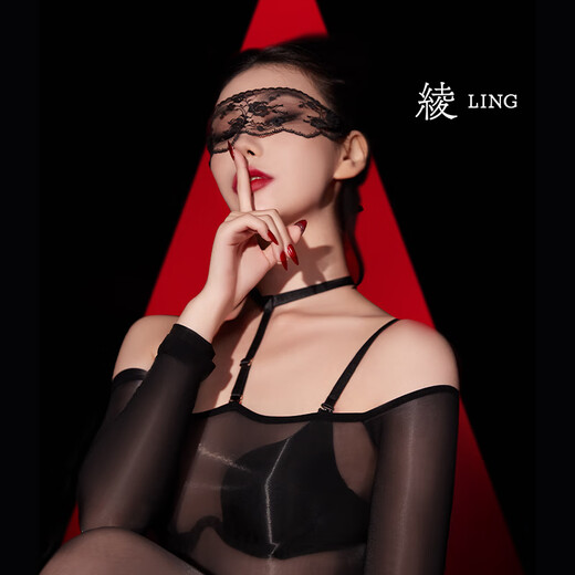 绫天生丝滑绫-「轻悄」凝脂™3D情趣诱惑无缝紧身包裹感猫女丝袜连体衣 Black黑色 M 开裆版-「155cm-175cm」