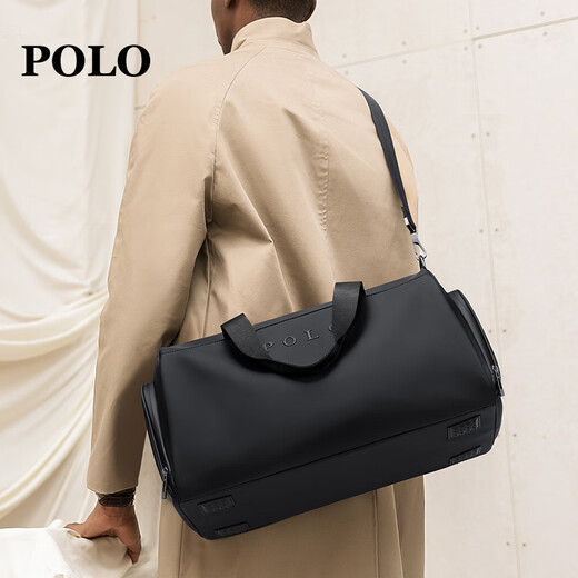 POLO手提旅行包大容量轻便行李袋男士运动健身包短途商务出差行李包