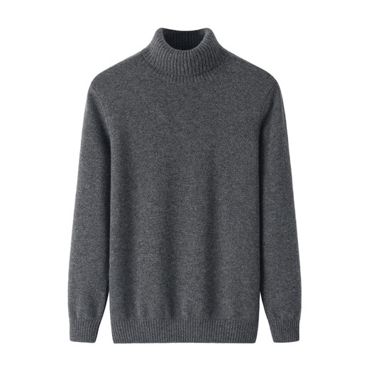 Katie Lan Ordos City produziert doppelstrang eingedickte Kaschmir-Shirt-Hemd-Rollkragenpullover Winter-Winter-Knit-Kaschmir 100% reines hellgraues 175/115