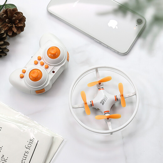 Dwi mini drone children's remote control aircraft micro aerial photography small quadcopter boy toy primary school student mi 16 minutes battery life fixed height + orange bag 2 batteries