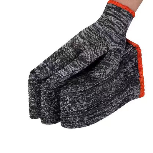 Arbeitsschutzhandschuhe im Freien, schmutzige graue schwarze Garns*20 Paare, All-Finger-Handschuhe