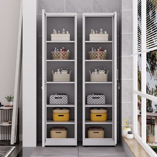 Ruite Dechuang steel home balcony cabinet outdoor sun protection storage cabinet waterproof storage cabinet door large capacity utility cabinet with lock 2000 high * 600 wide * 500 deep door-to-door delivery - self-installation