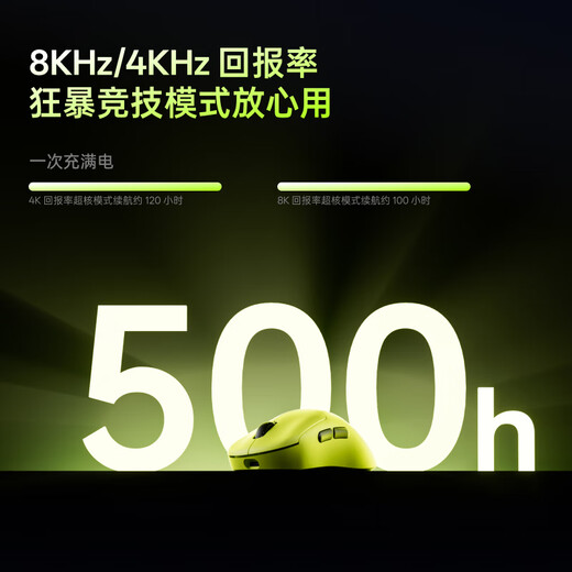 Rapoo Rapoo VT3sMAX Wireless Mouse PAW3950 Lightweight Dual Mode Dual 8K Ergonomic Gaming Gaming Max+P5 Symphony Charging Base-Bright Moon White