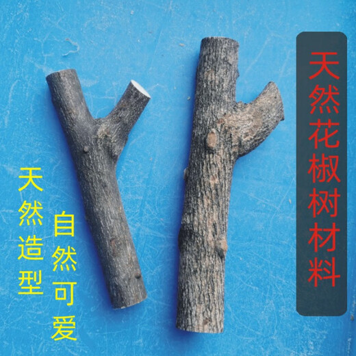 Shijanu pepperwood molar stick, baby pacifier, finger-biting and hand-eating artifact, solid wood toy teether, Zanthoxylum bungeanum branch Ya + round cake style_Set of 2 pieces, Zanthoxylum bungeanum branch Ya production