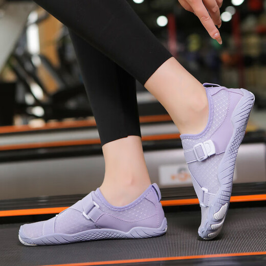 COMIC SOUL Yoga Shoes Indoor Training Shoes Indoor Fitness Shoes Silent Rope Skipping Shoes Women's Pilates Jumping Yoga Shoes Special D118 Black 40