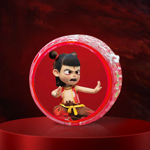 Nouvelle Journée des Enfants Nezha Yo-Yo Enfants d'entrée de gamme yo-yo balançoire automatique yoyo balle pour marcher les filles Nezha 2-rouge 1 pc