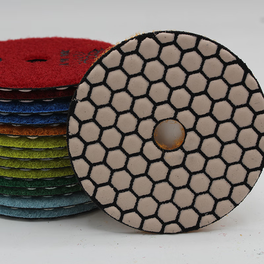 Chuxin Little Ant Dry Polishing Tablet Marble Stone Polishing Tablet Angle Grinder Saw Blade Dry Polishing Tablet Sticking Disk Grinding Ceramic Tile Grinding Tablet Diameter 100/1# 10 Pieces Packed with Sticking Disk