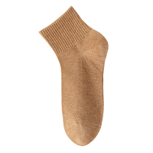 Solid color socks men's short socks mesh summer thin boneless breathable sweat-absorbing short socks [5 colors 5 pairs] 5 pairs
