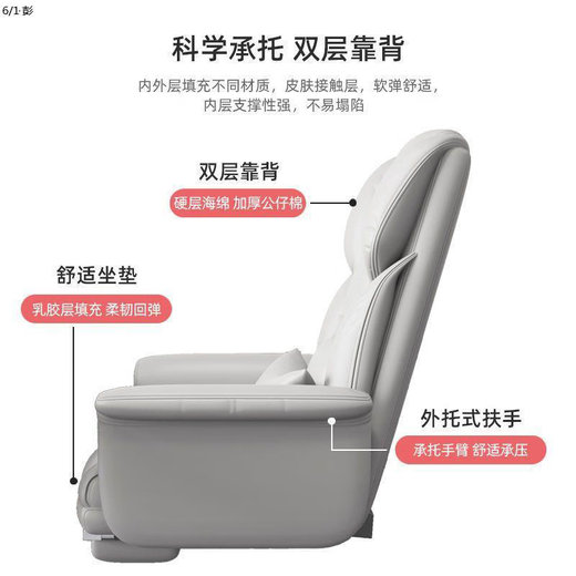 Yonghuan Stuhl Computerstuhl Sitzplatzstuhl im Hintergrund künstlicher Körper Body Schwenkstuhl Lügensofa Sitzstuhl Upgrade verdickt / Lendenkissen + Fuß Pedal Nebel grau 13118 ohne Armlehnen Stahlfüße