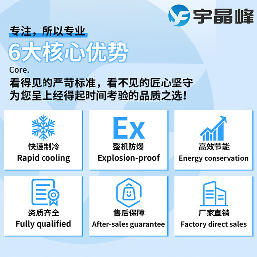 Yujingfeng explosion-proof electrical device explosion-proof cold storage unit refrigeration model 10 15 small freezer refrigerator laboratory fresh storage refrigeration fan defrost custom BFKT-75RLD 3 HP (refrigerated model) custom gold