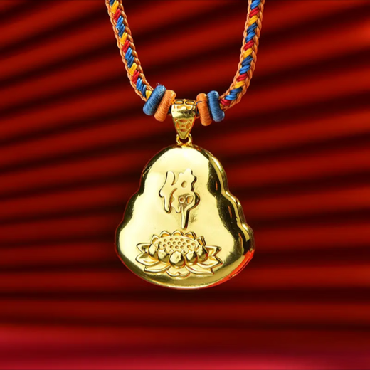 Li Biaozu Big Belly Maitreya Buddha Pendant Women's New Small Golden Buddha Pure Gold Pendant Gold Necklace for Girlfriend 999 Buddha Pendant Gold Contains About 0.9g