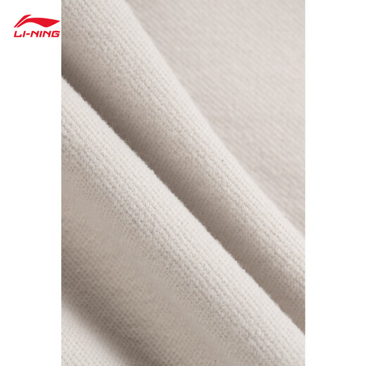 Li Ning velvet warm sports pants women's 25 autumn and winter soft and comfortable straight casual sports pants AYKV722