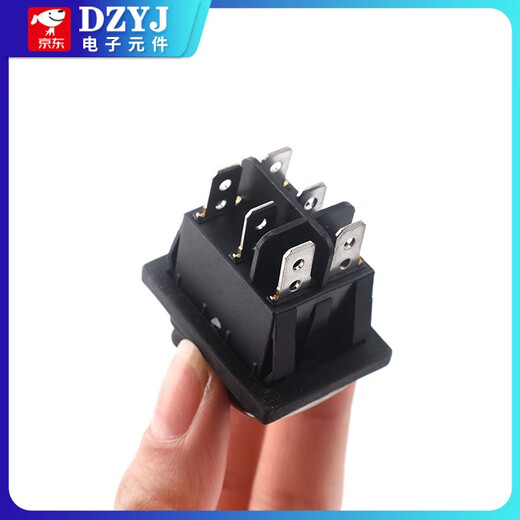 KCD4 waterproof boat switch water dispenser noodle cooker rocker power button 2/3/4/6 feet 2 levels waterproof stainless steel panel KCD4 4 feet 2 levels red with light AC22