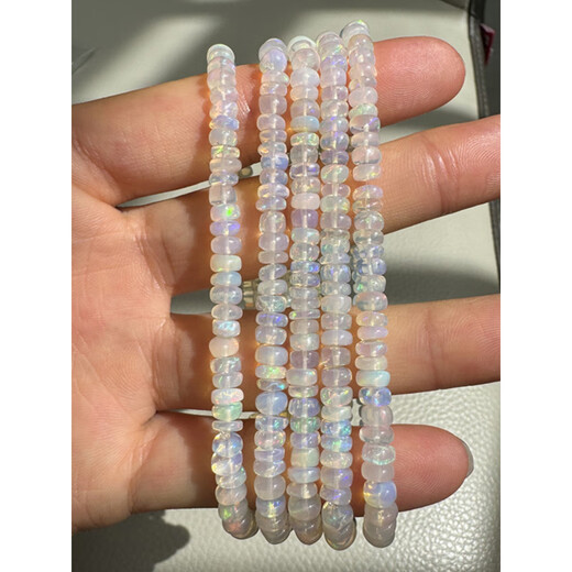 Fat Donglai's same style Opal bracelet, natural colored treasure plate beads, men's and women's opal crystal bracelet jewelry gift, about 5-5.5mm/string