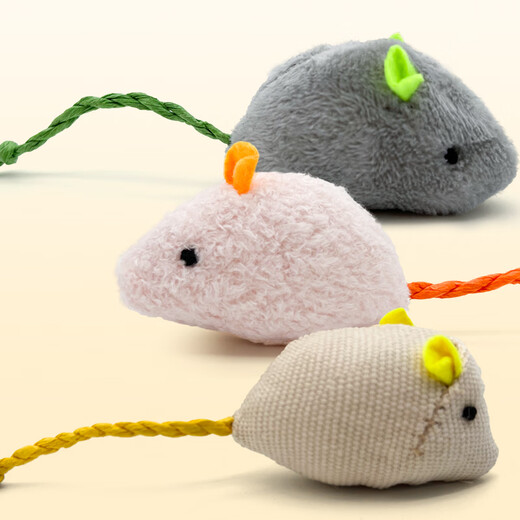 Like pet catnip three mice rocking rope cat toy cat molar stick to amuse the cat to relieve boredom and bite small kittens