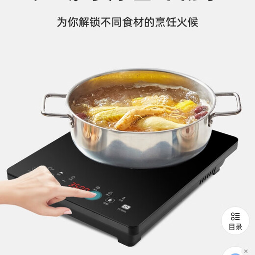 Poêle World Stove World Induction Cuiseur à induction Cuiseur 3500W Tube à double fonction allemand de haute puissance 3519T-GM05 3519T-GM05