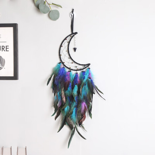 MPPMCK Hersteller Direkter Verkauf Starry Sky Crescent Anhänger Home Dream Catcher Wanddekoration Wand Hanging Wanddekoration Raum Wanddekoration Traum Fänger MS9227