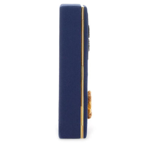 Anya Hindmarch cowhide women's clutch chain one-shoulder crossbody bag daily commuting versatile accessories blue TU